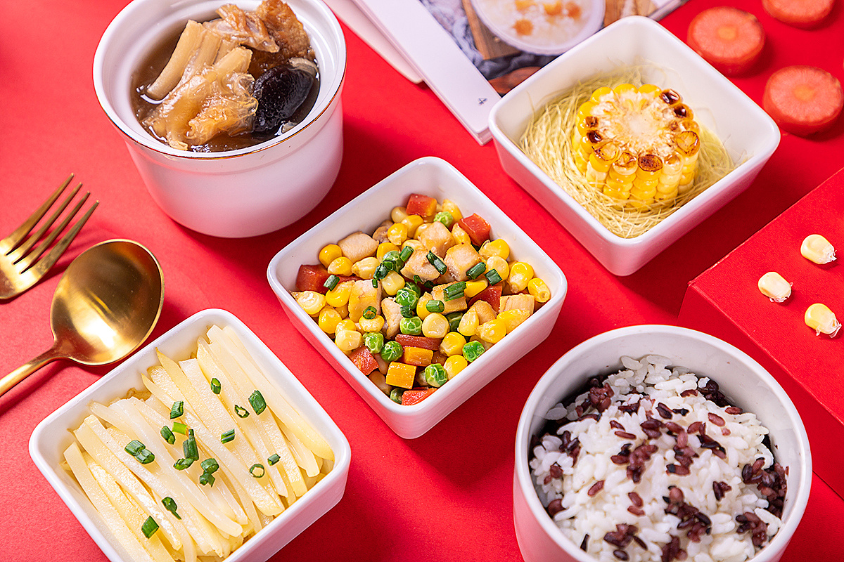 快餐小吃外卖饮品套餐摄影