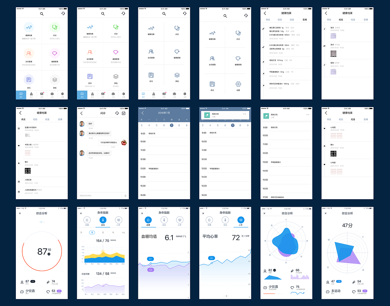 醫(yī)療app（圖ZNTUxMjc2MTI=） - APP界面 - 站酷設(shè)計(jì)師imwang214原創(chuàng)素材 - 站酷ZCOOL