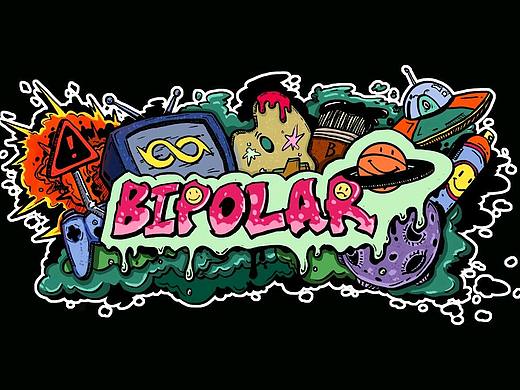 bipolar图案插画-服装潮流插画