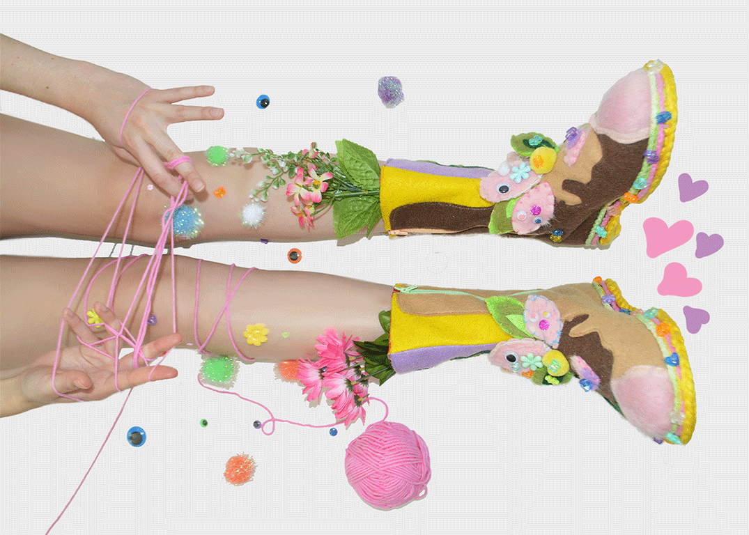 ♥️ 鞋类设计作品"I Felt OK"毛毡靴子 ♥️（图ZMjI4NzM4ODE2） - 鞋履设计 - 站酷设计师callmekool1原创素材 - 站酷ZCOOL