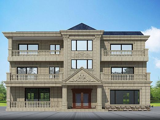 室外效果图||建筑设计|别墅外观