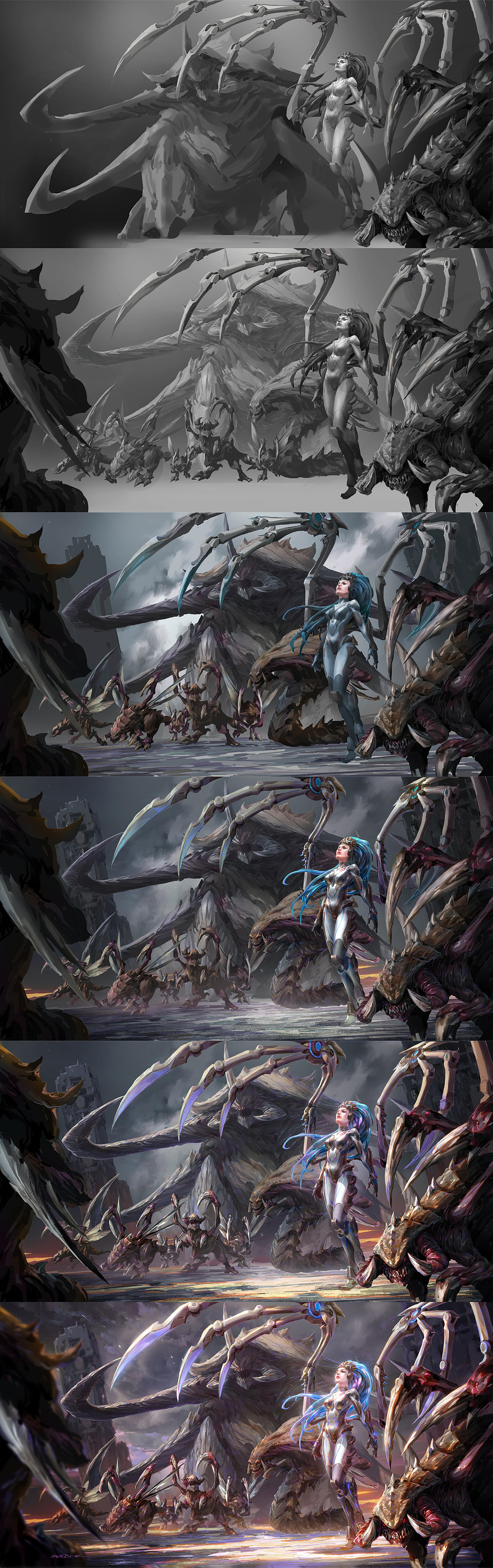 凯瑞甘同人图附过程