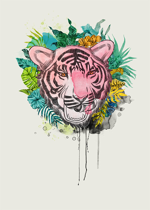 Hitiger (炭笔水彩画)（图ZMTIyMTM4MTMy） - 绘画 - 站酷设计师lilyzou原创素材 - 站酷ZCOOL