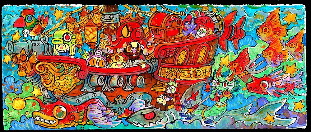 一套大冒险的故事（图ZMjYxOTM5MTg0） - 绘本 - 站酷设计师还是一碗泡面原创素材 - 站酷ZCOOL