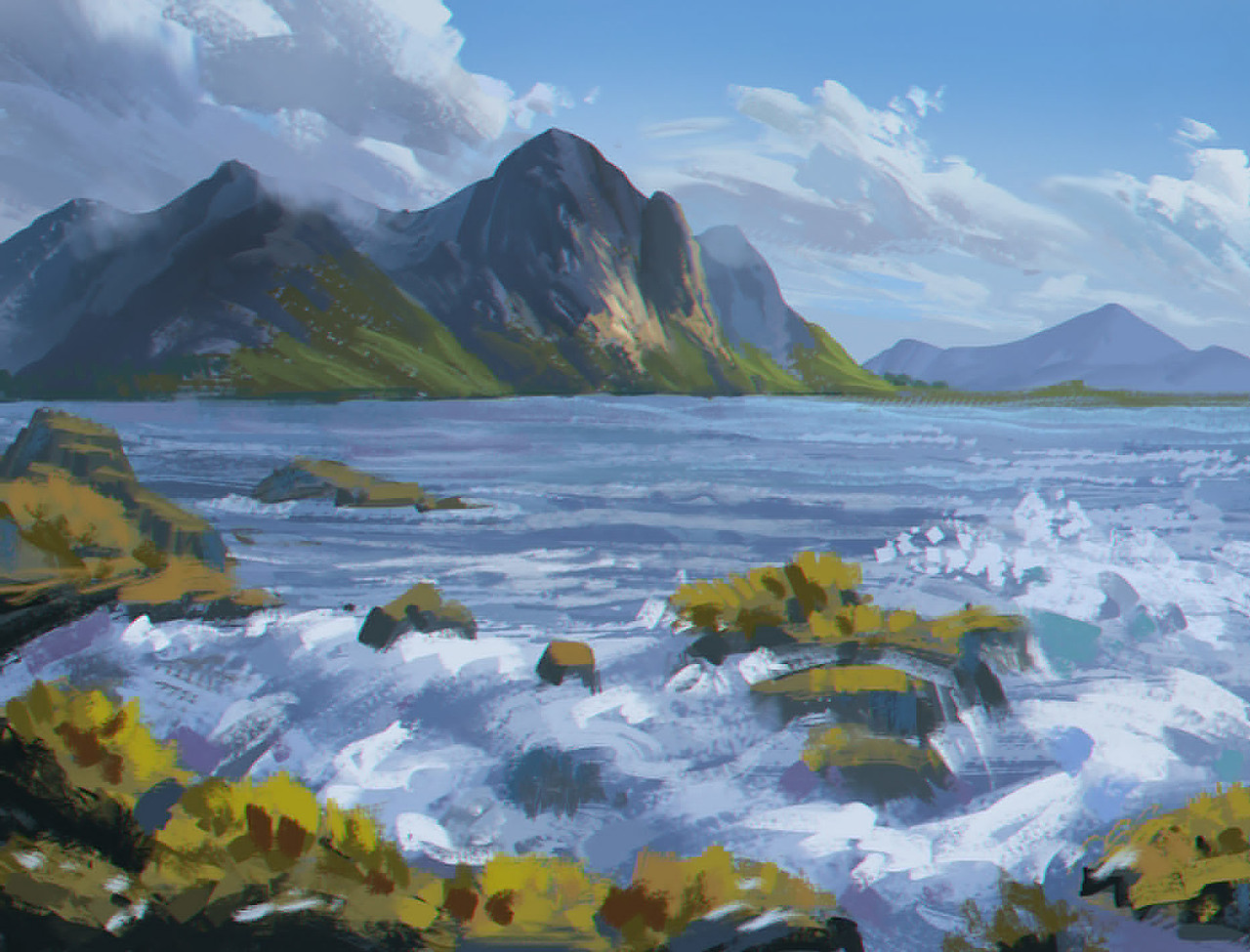 写生风景。（图ZMTAyOTI2NTI0） - 游戏原画 - 站酷设计师绘画的苏航原创素材 - 站酷ZCOOL