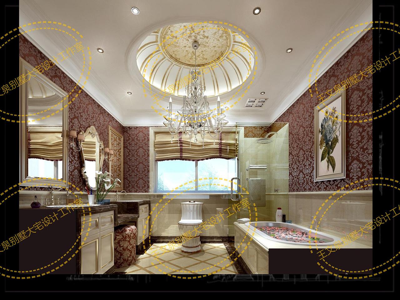 邯郸简欧风格别墅样板间 王文泉别墅大宅设计工作室