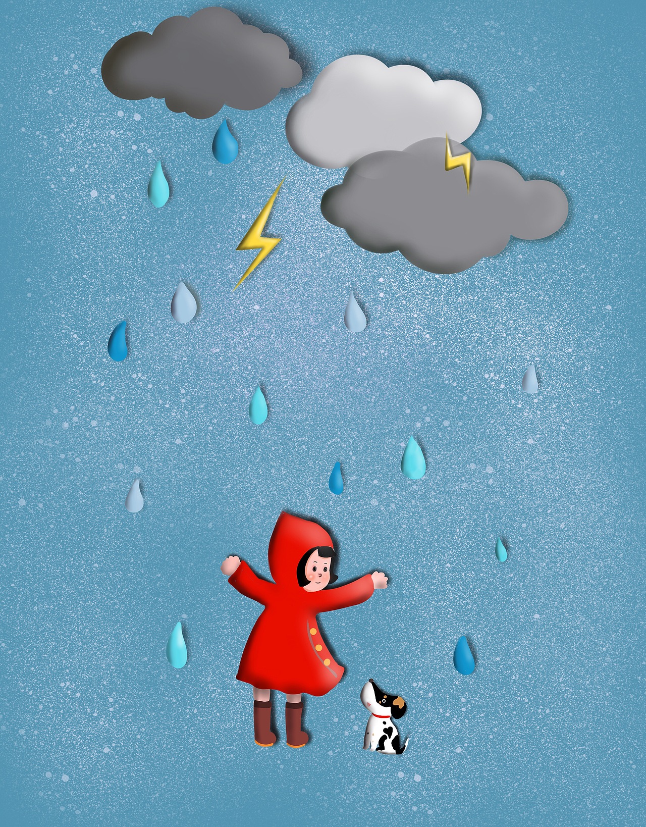 插画春天节气惊蛰图 小女孩和小花猪，小花狗（图ZMTUwNjY1NDk2） - 商业插画 - 站酷设计师小恽原创素材 - 站酷ZCOOL