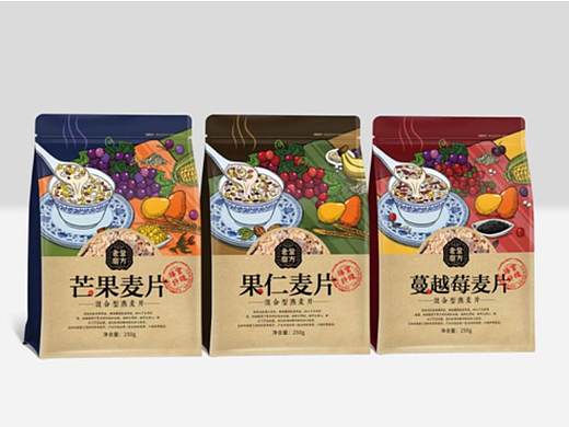 麦片食品包装设计