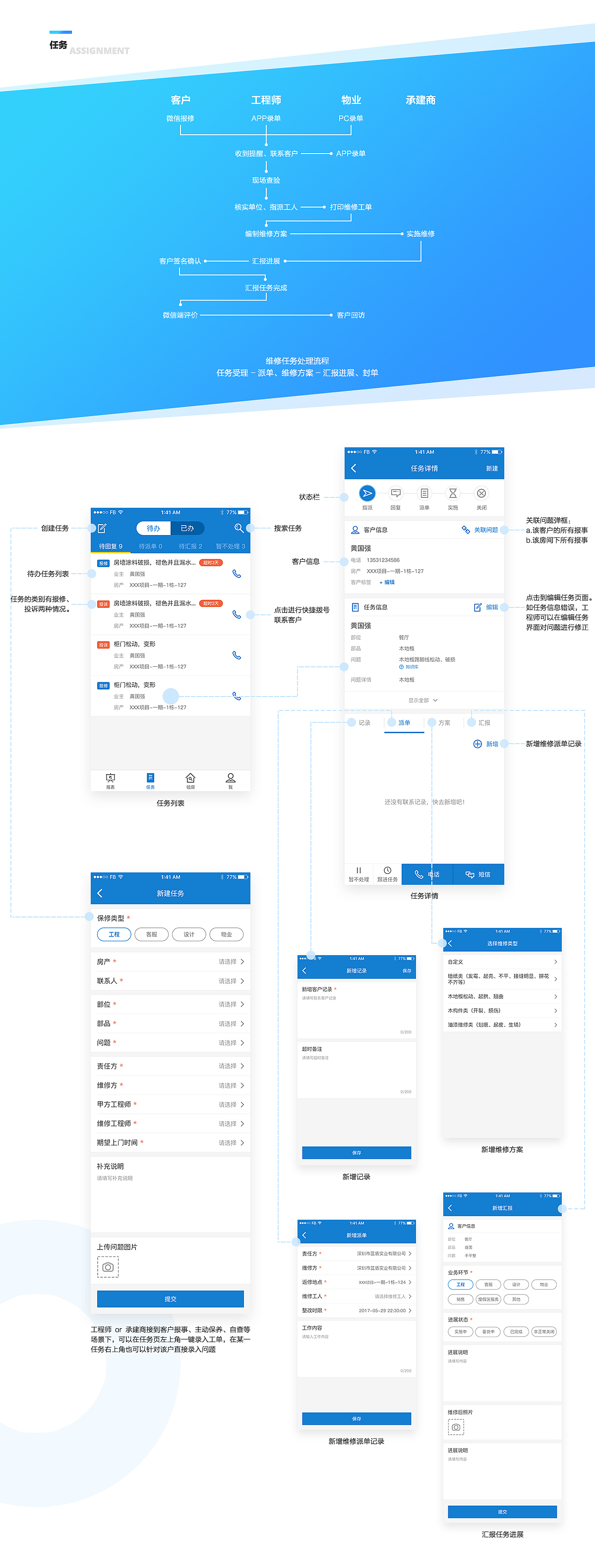 有明云 客户服务 APP界面设计（图ZOTYxODcxMzI=） - APP界面 - 站酷设计师stephencheung原创素材 - 站酷ZCOOL