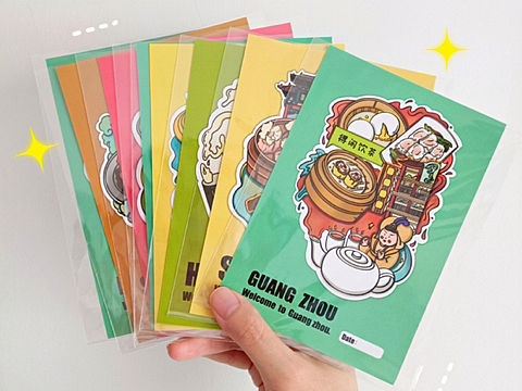 原创插画周边丨明信片冰箱贴