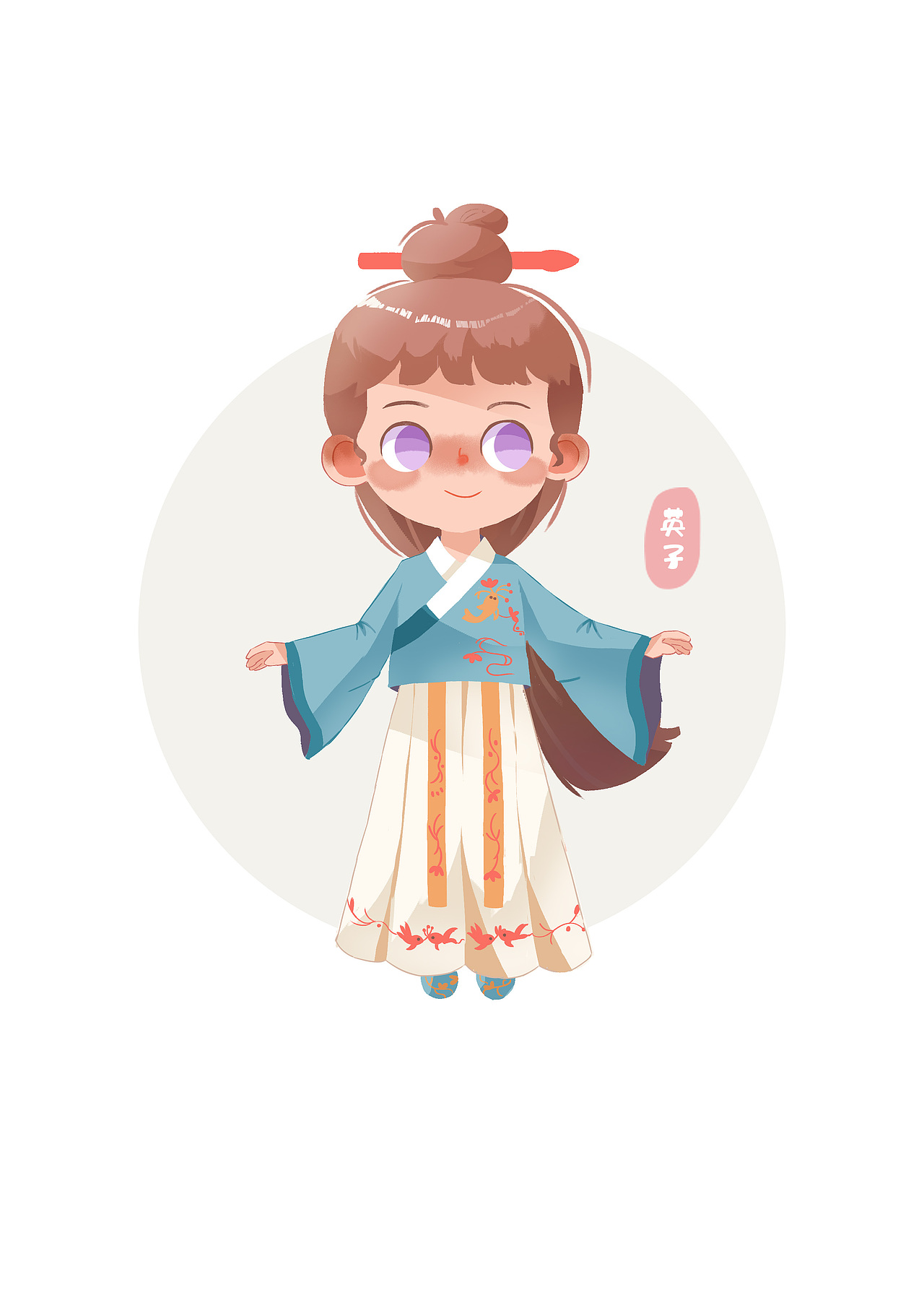 一组古风人物练习|插画|儿童插画|菜菜美妞_原创作品-站酷zcool