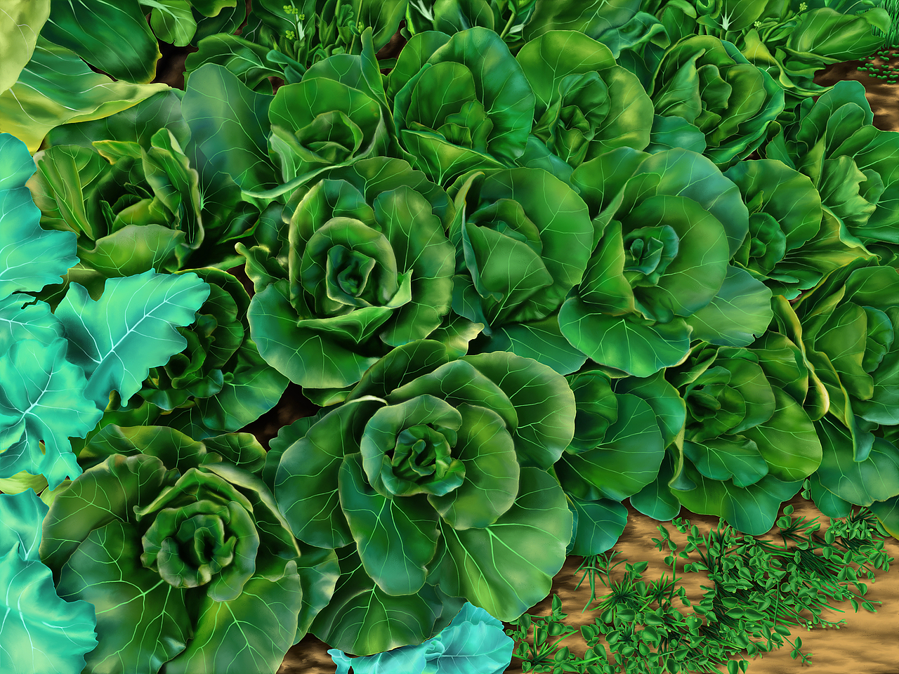 岁月静好——晚霞下的16棵菜（图ZMjY3OTc4NDUy） - 商业插画 - 站酷设计师言寸原创素材 - 站酷ZCOOL