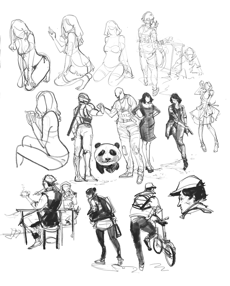 速写（图ZMzkxNjQ3MDQ=） - 绘本 - 站酷设计师深山灵芝原创素材 - 站酷ZCOOL