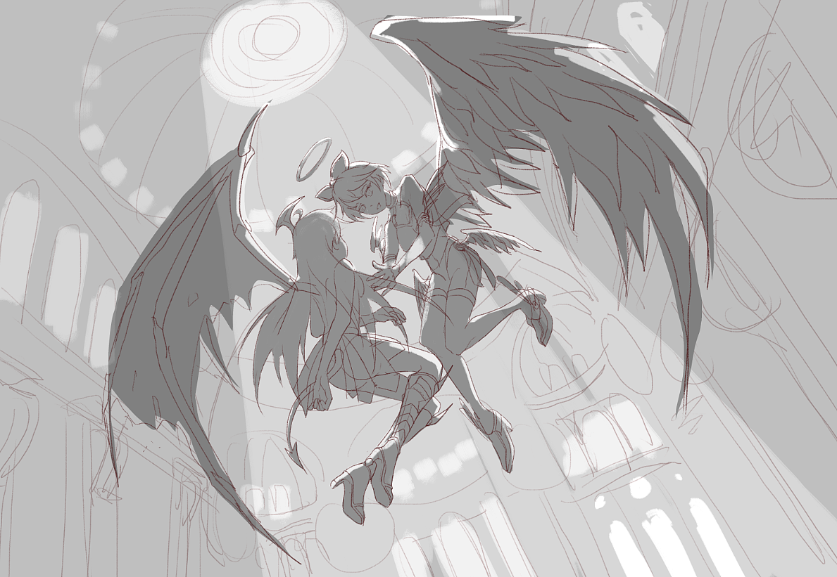 过程天使恶魔凌魂少女