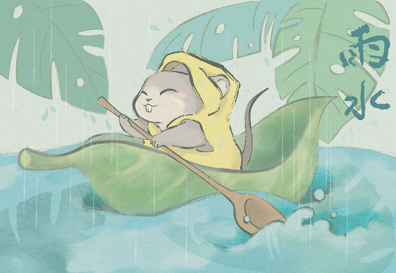 雨水（图ZMTk2MTUxNjA4） - 商业插画 - 站酷设计师陈阿狗原创素材 - 站酷ZCOOL