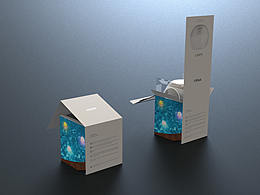 傲基的一款防水氛围灯包装渲染