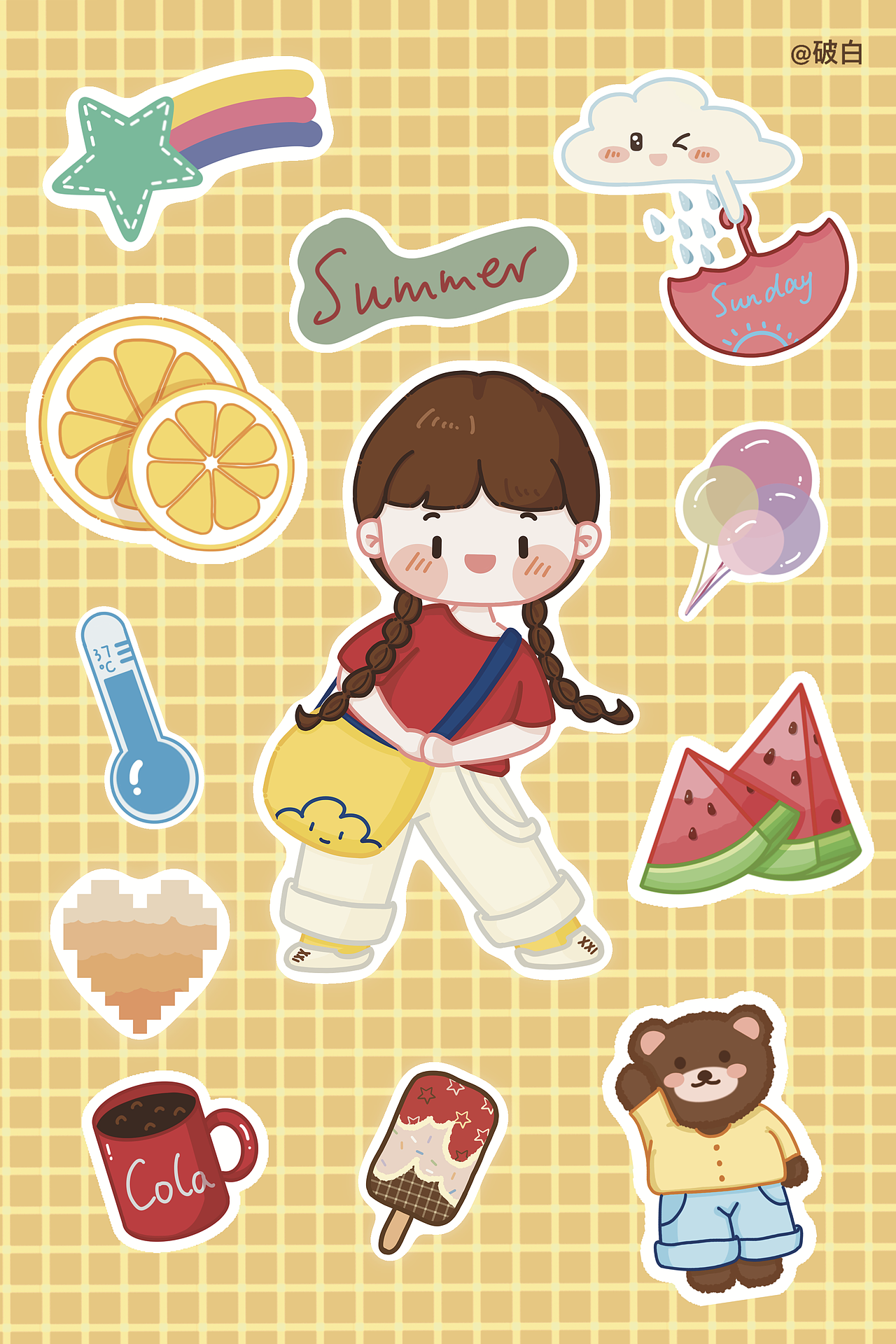 文创-贴纸插画设计