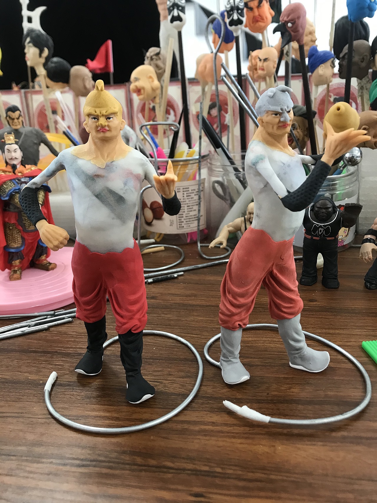 康健面塑作品《西游妖王》