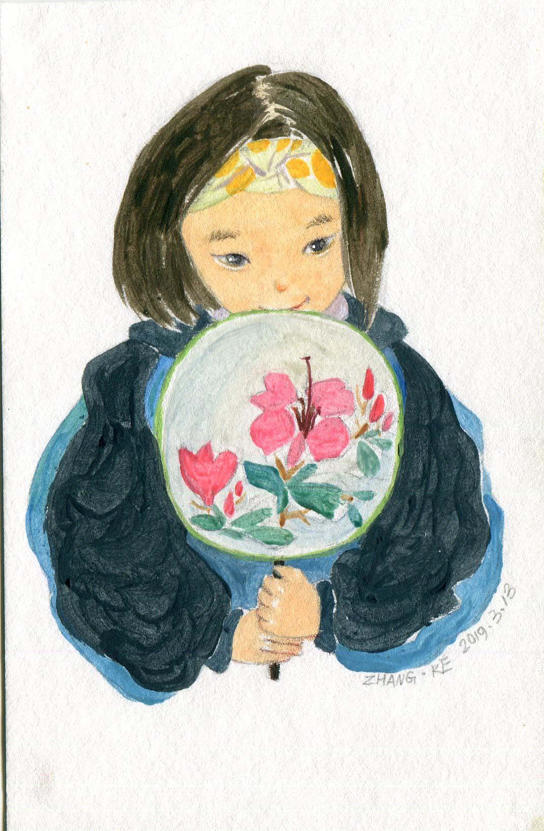 小萌孩插画（图ZMTU1NzI1Nzcy） - 创作习作 - 站酷设计师张小可123原创素材 - 站酷ZCOOL