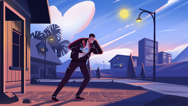 插画风格MG动画-二三维结合-顺丰