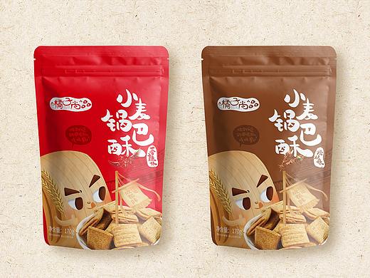 小麦锅巴酥包装设计