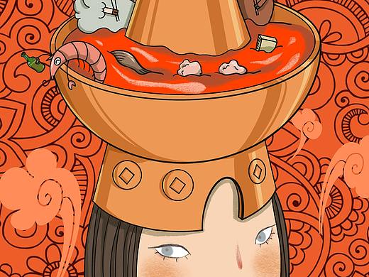 火锅插画