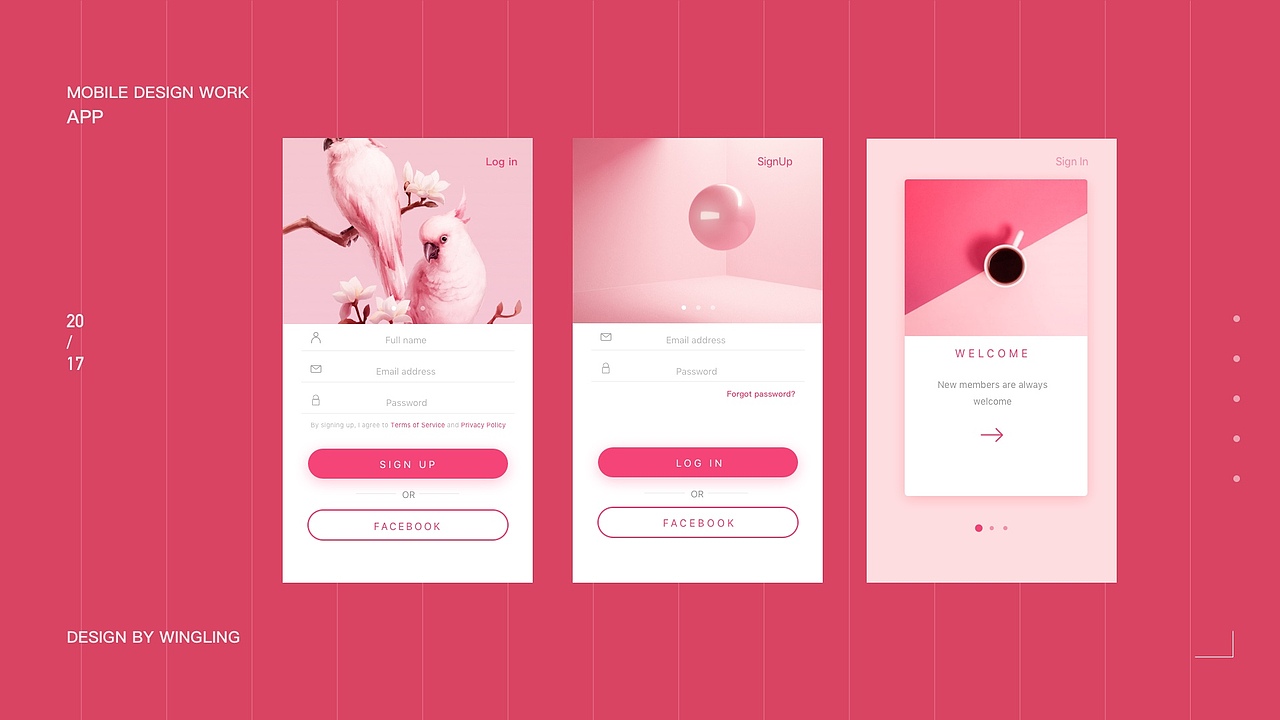 首秀:17年5月sketch尝鲜UI设计粉色系概念练习