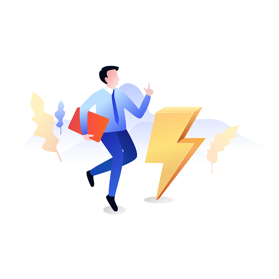      企业办公类插画