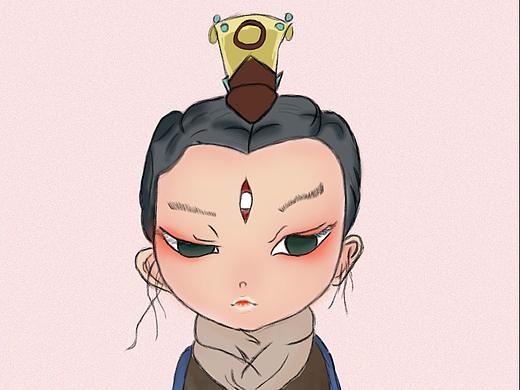 Q版二郎神（个人主页-ZMjc5OTc2NzY=） - 创作习作 - 站酷设计师虔诚的一颗流星原创素材 - 站酷ZCOOL