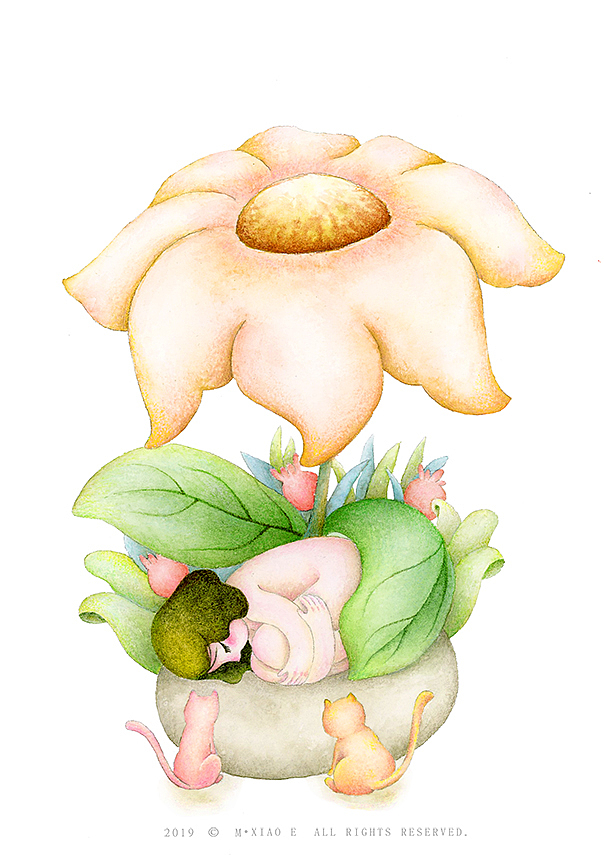 花的守护（图ZMTU0ODE3NDcy） - 创作习作 - 站酷设计师木点小易原创素材 - 站酷ZCOOL