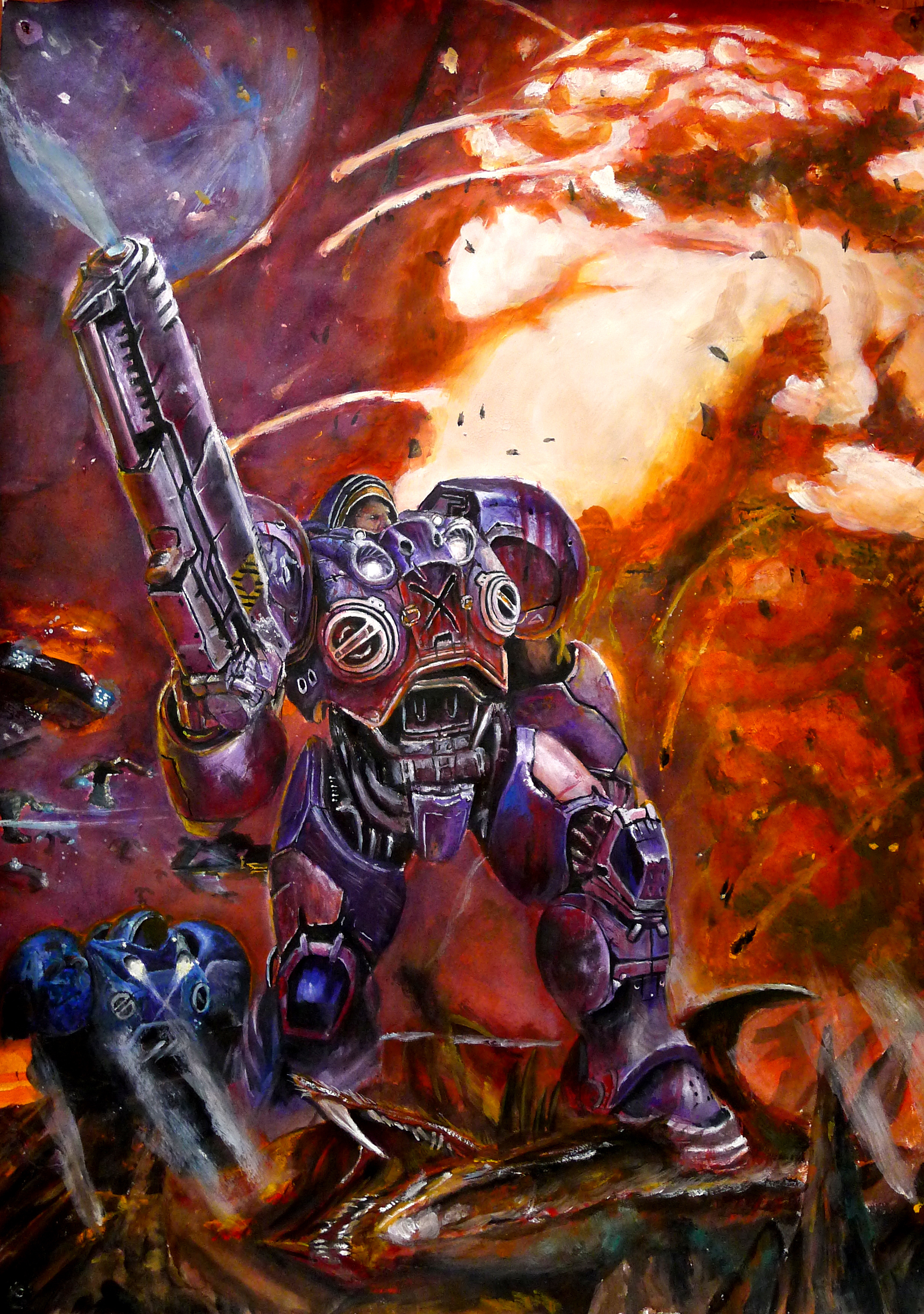 星际争霸|纯艺术|水粉|骄傲是谁 - 临摹作品 - 站酷 (zcool)