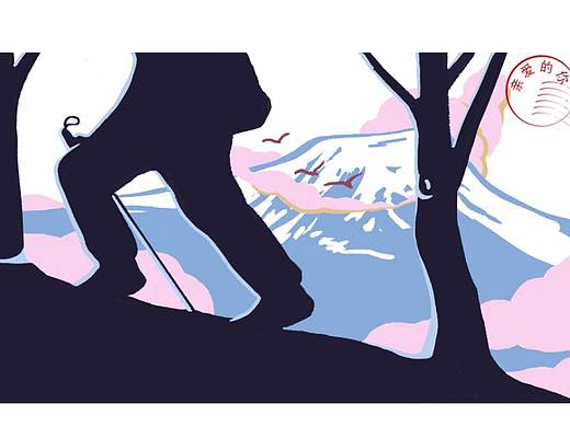公众号封面插图商业商用 户外登山风景雪山自然运动