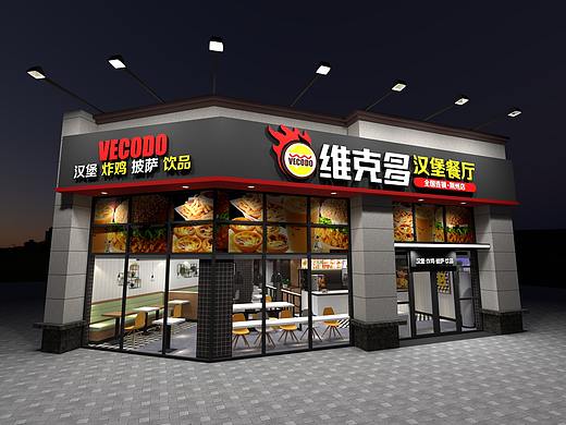 汉堡店装修设计