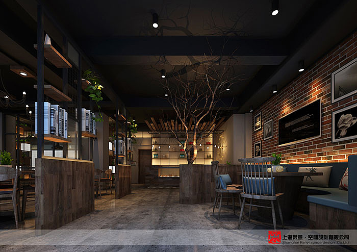 烤肉餐厅设计案例-烤肉餐厅设计效果图-【梵意设计】（图ZOTA0Nzk0MTI=） - 酒店餐饮设计 - 站酷设计师郑州餐饮设计公司原创素材 - 站酷ZCOOL