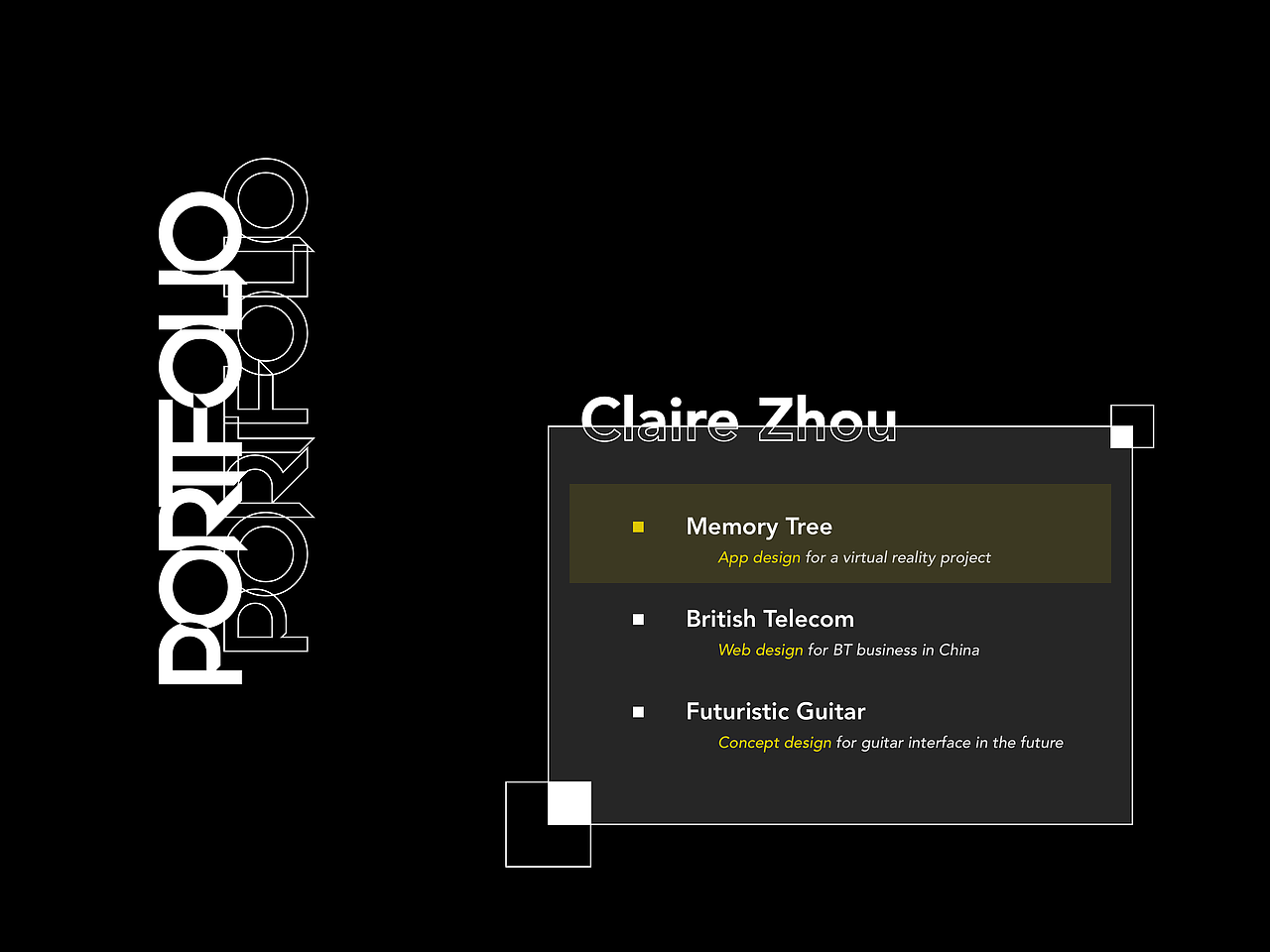 作品集(1) - 手机APP: Memory Tree(英)
