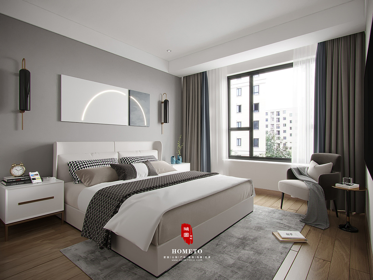 现代简约卧室