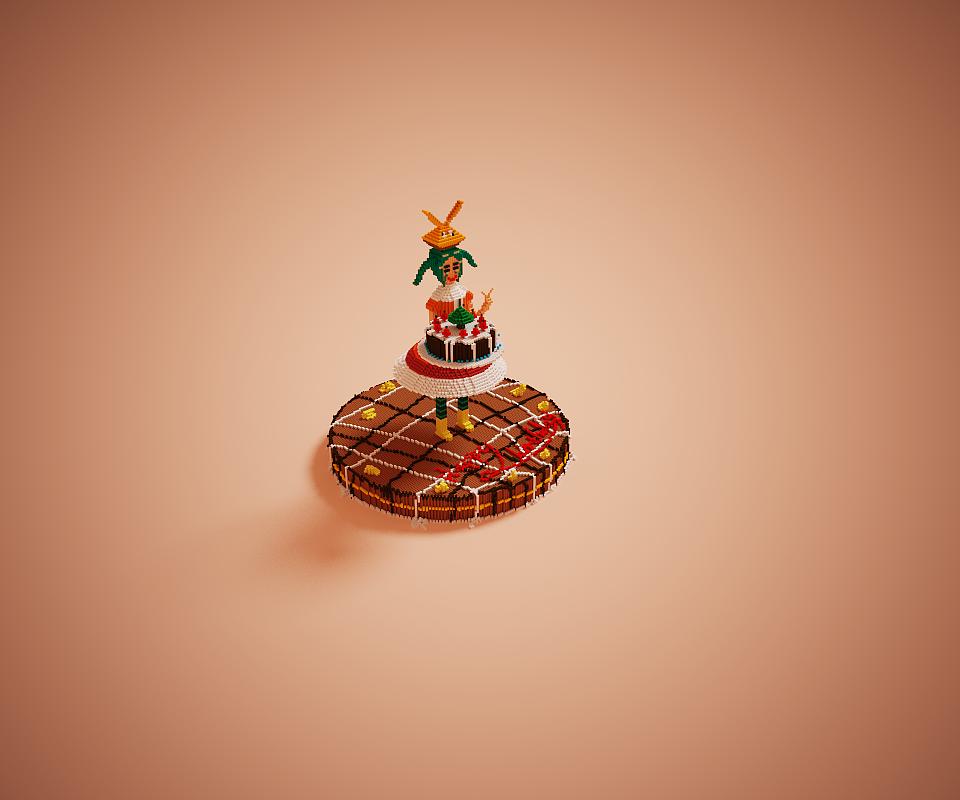 3d像素 斧乃木（图ZMTY1NDQ3MDE2） - 动画/影视 - 站酷设计师yushou御守之音原创素材 - 站酷ZCOOL