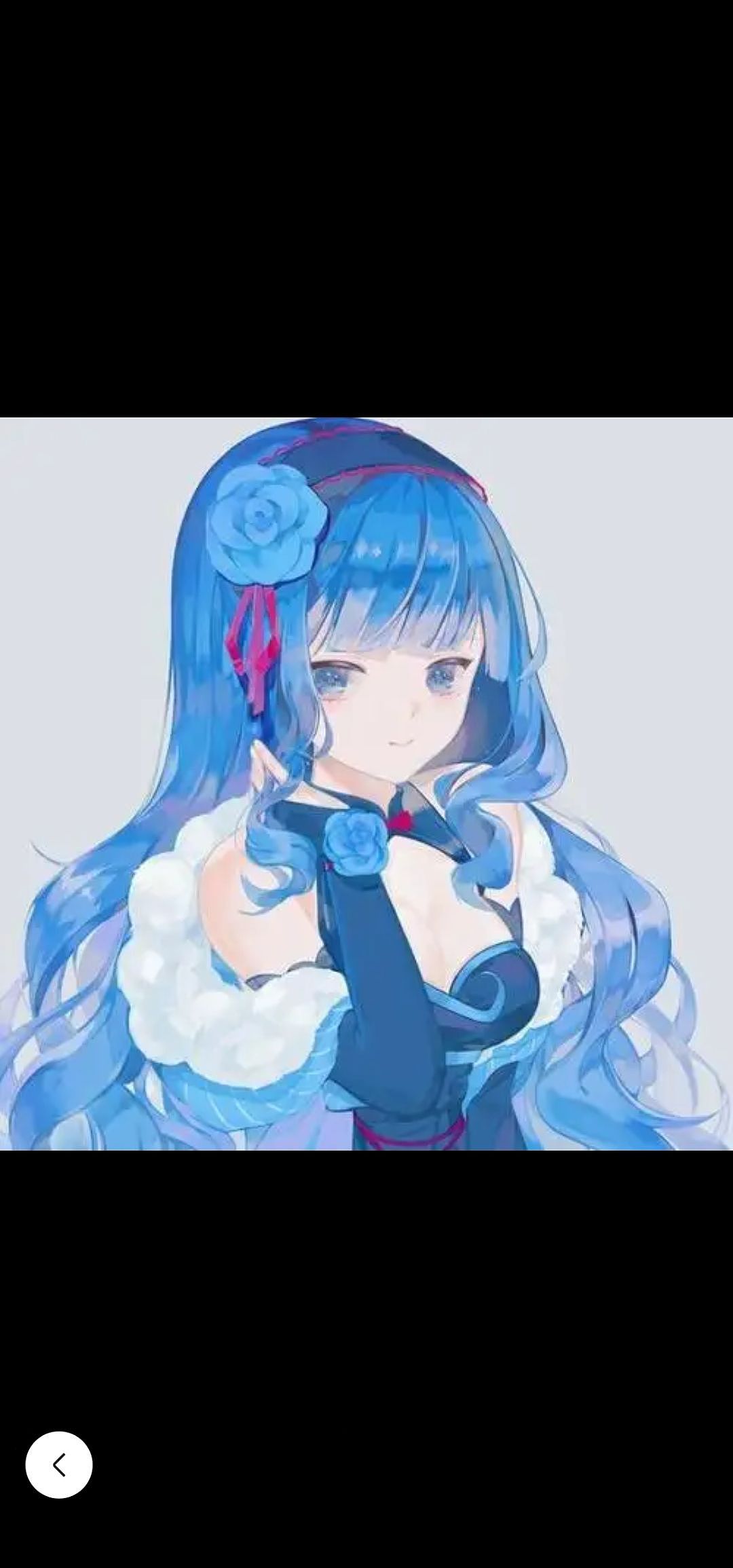 蓝色系女生头像.