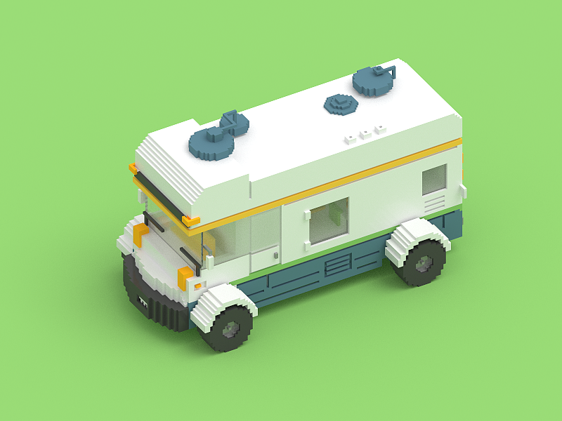 最近的几个voxel作品（图ZODI3MjYwNjQ=） - 机械/交通 - 站酷设计师sundaisun原创素材 - 站酷ZCOOL