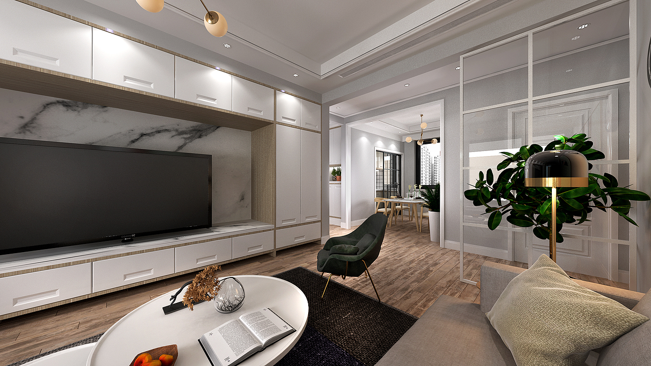 大连华润24城125㎡家装设计（图ZMTUwMzcwNzU2） - 家装设计 - 站酷设计师XuXu0208原创素材 - 站酷ZCOOL