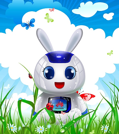 华为花粉吉祥物《萌萌兔》