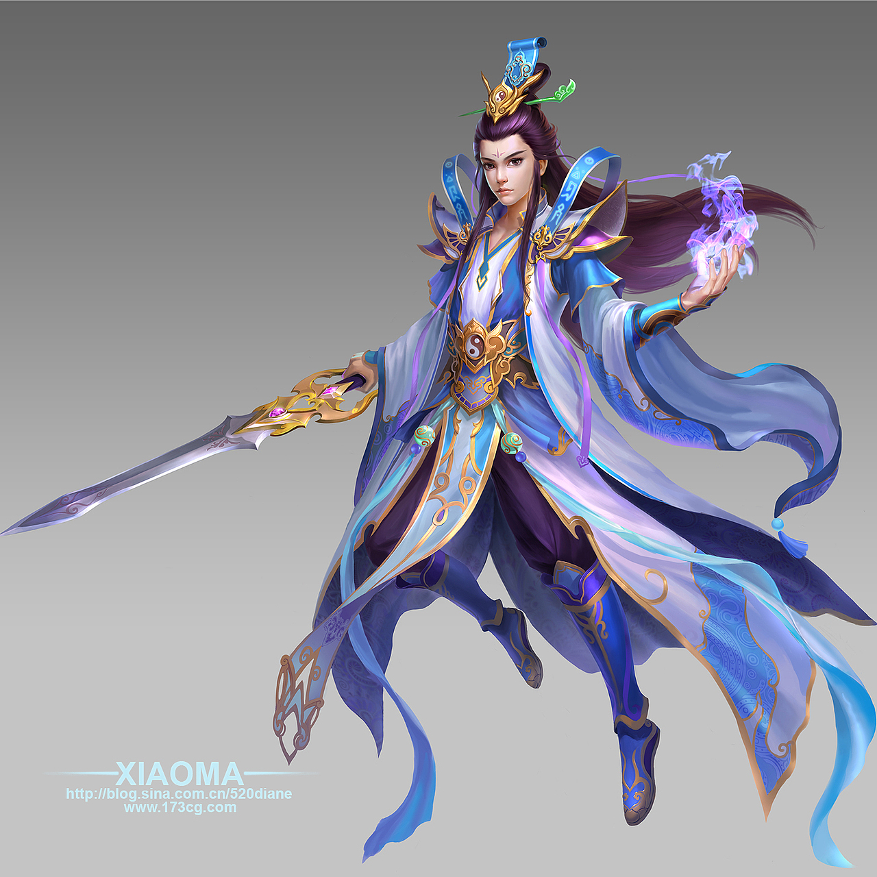 半Q游戏唯美宣传画