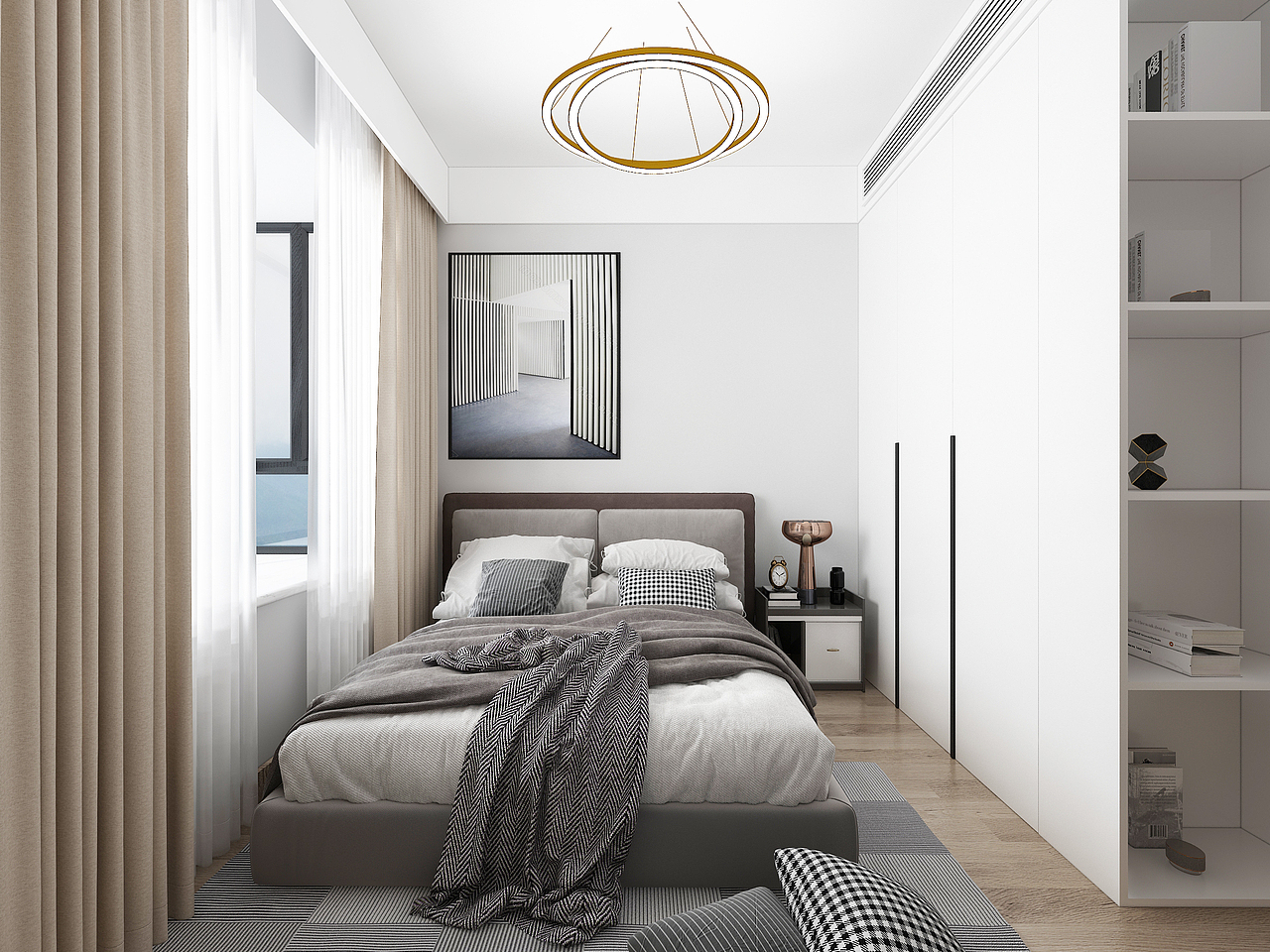 济南万泰装饰鲁能泰山七号147平现代简约风格案例