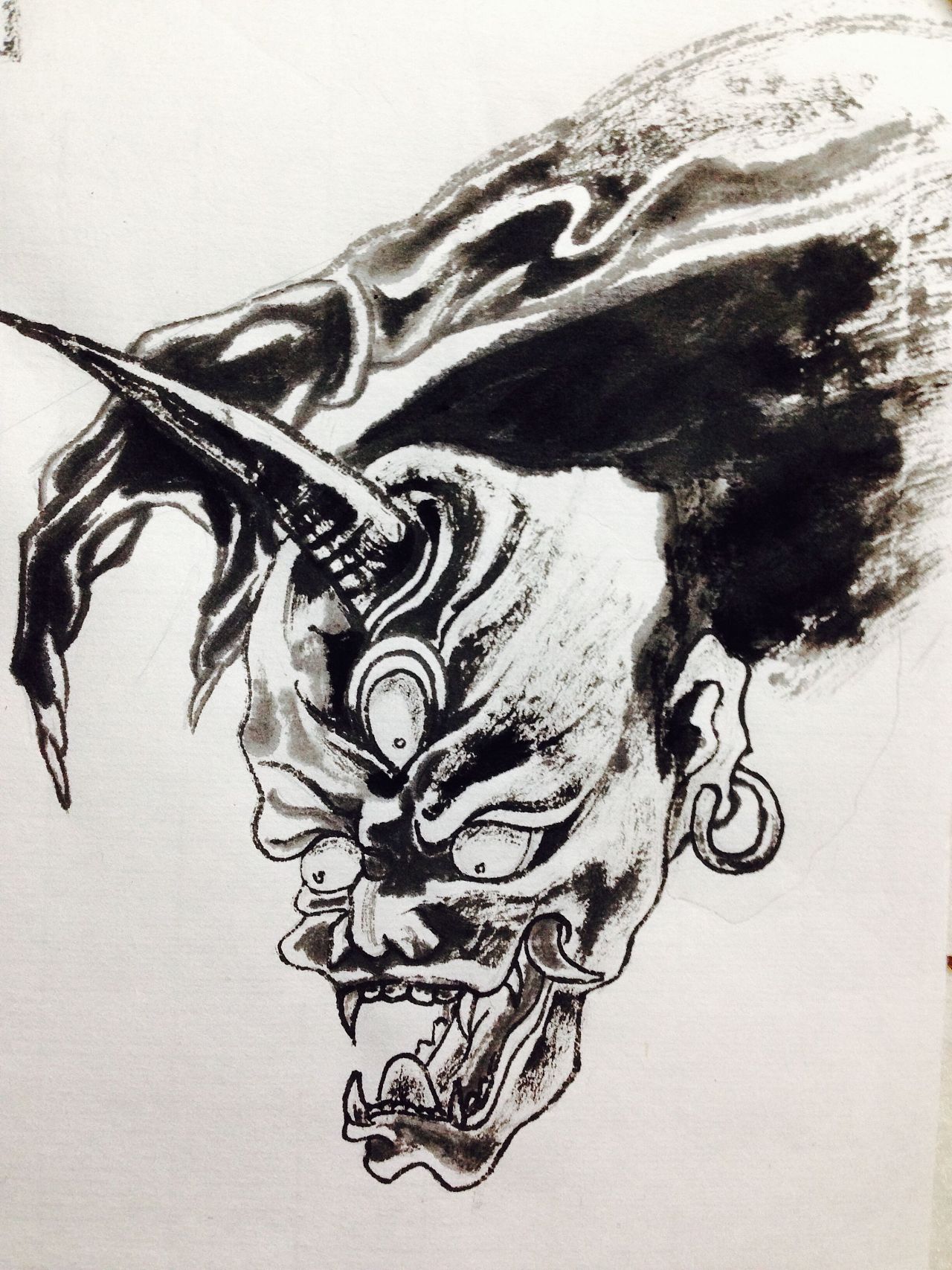 鬼|插画|插画习作|meineru - 原创作品 - 站酷 (zcool)