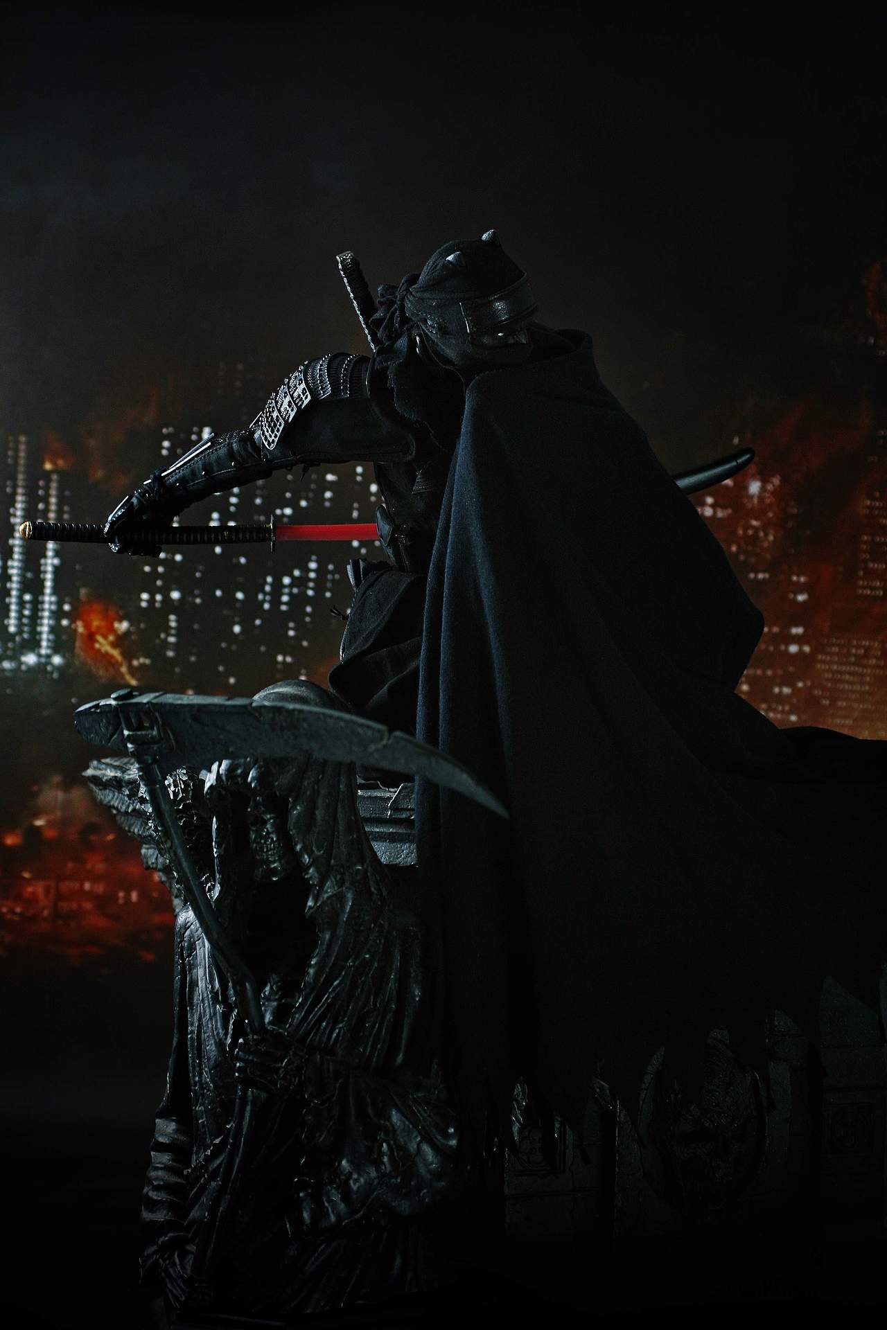 眉间白火的臆造自d之忍者蝙蝠侠