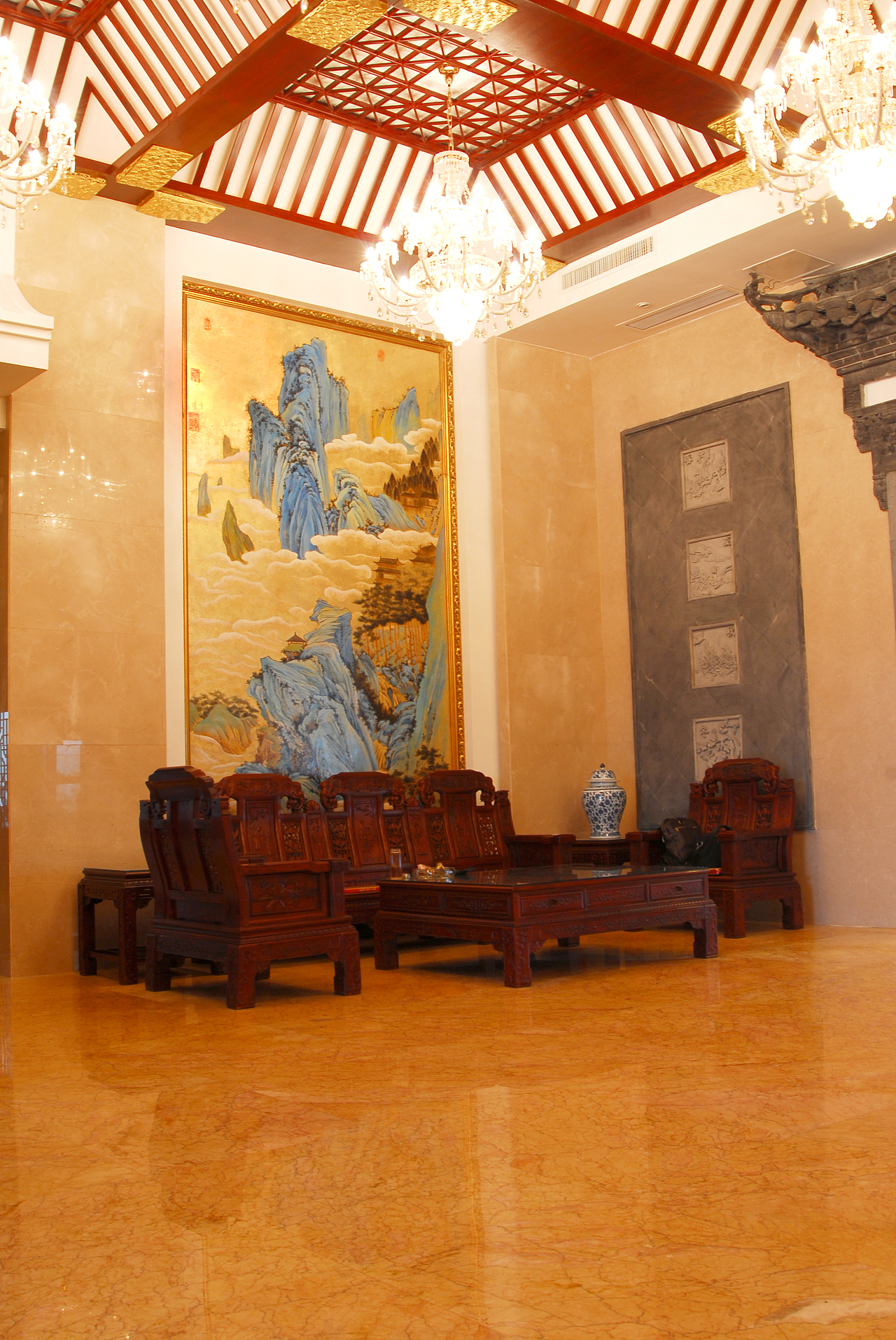 金箔工筆畫（圖ZMTk3NDM2OTI4） - 繪畫 - 站酷設(shè)計(jì)師鴻武設(shè)計(jì)原創(chuàng)素材 - 站酷ZCOOL