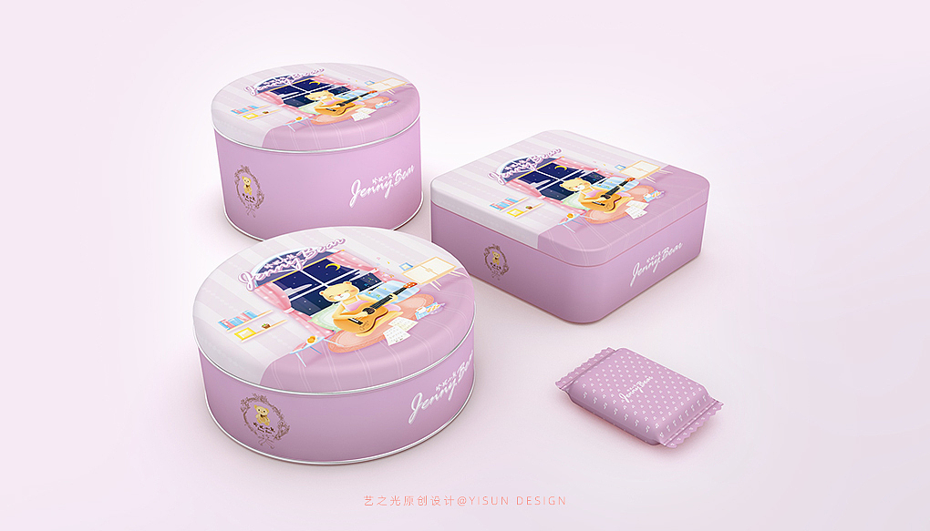 珍妮小熊曲奇IP包装设计（图ZMjE4NDI4MTc2） - IP形象 - 站酷设计师艺之光设计原创素材 - 站酷ZCOOL