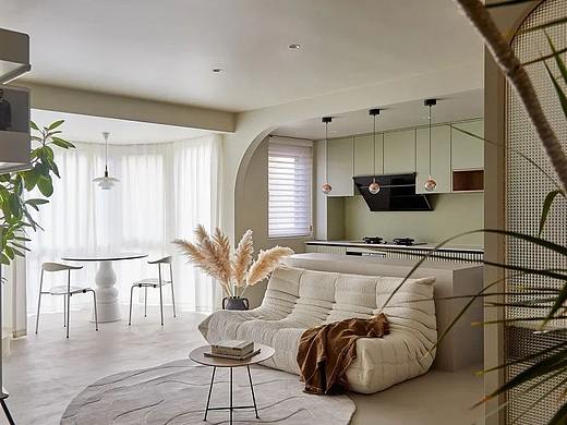 90 ㎡现代北欧风格小户型装修，三口之家的趣味空间