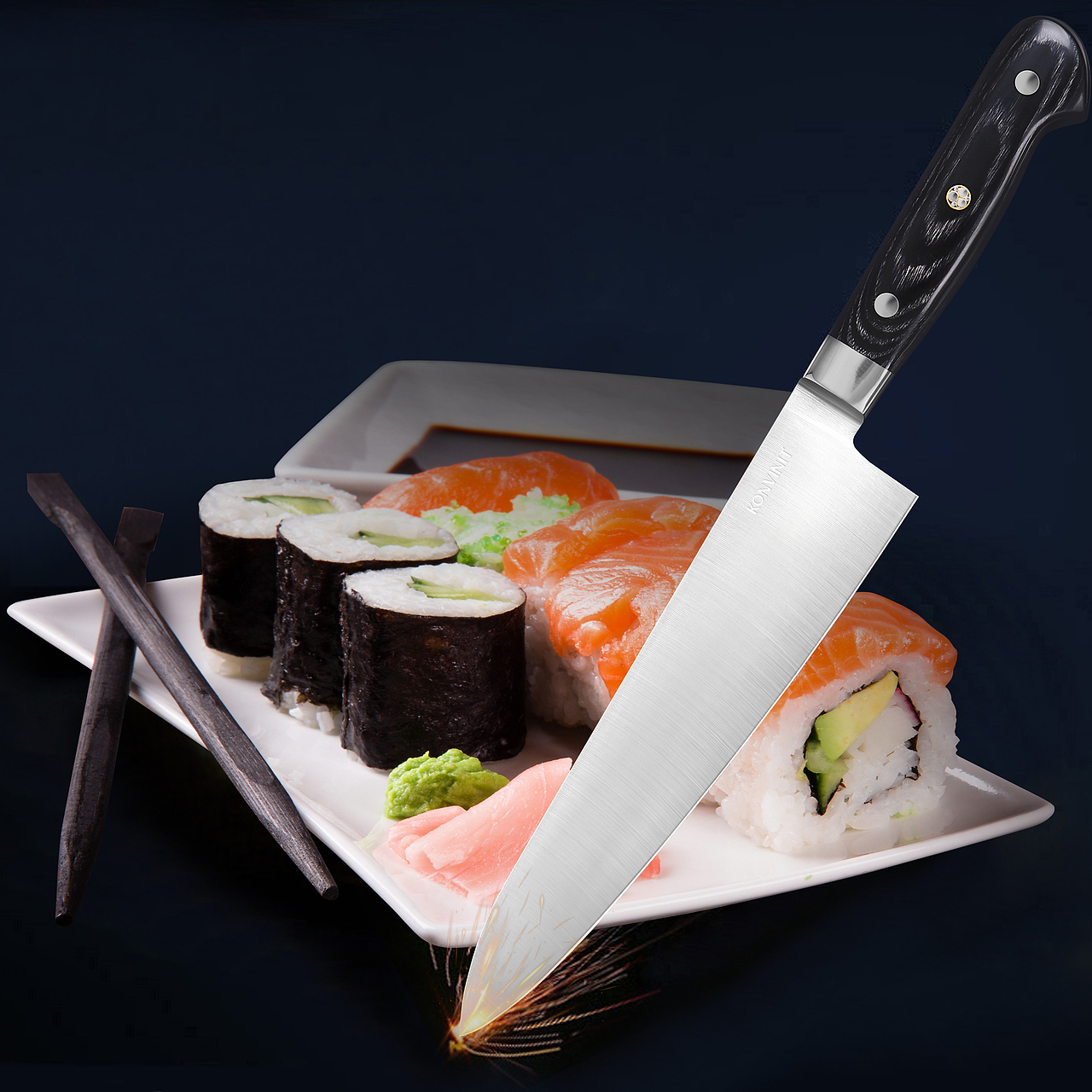 厨师刀亚马逊套图精修与设计