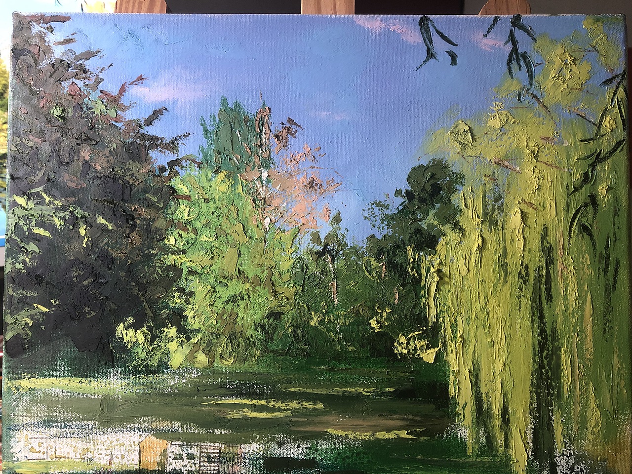 油画棒莫奈花园（图ZMTkyNDI2ODA0） - 绘画 - 站酷设计师木下彩铅原创素材 - 站酷ZCOOL